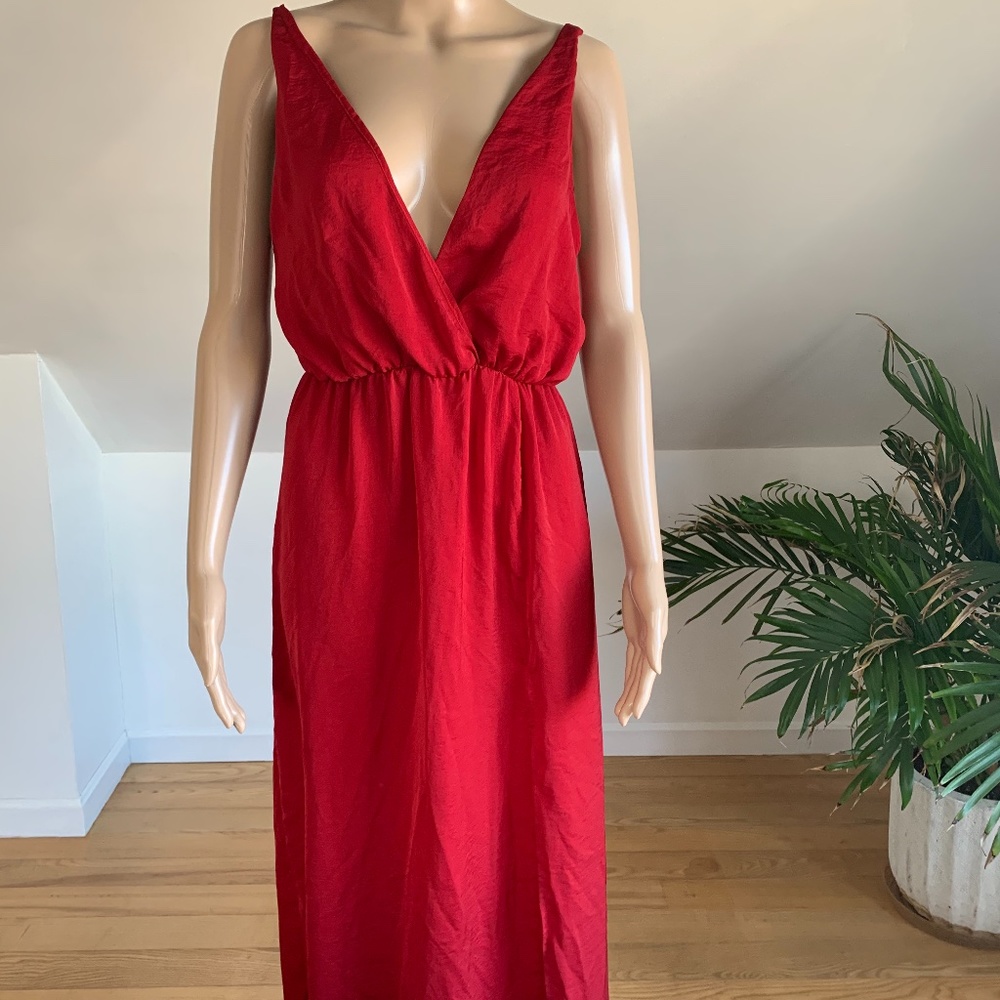 Blue Life Red High Tide Maxi Dress | NWT Size Smal